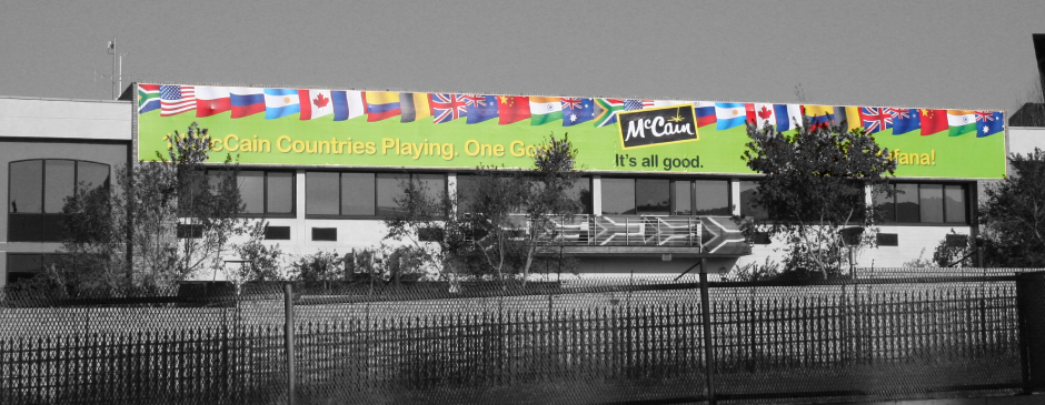 Building signs and banners